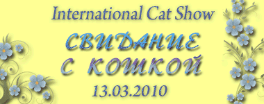 Royal Cat Club (WCF) International Cat show A Date With a Cat , at March 13, 2010.
Aba Hushi.  Aba Hilel Silver 71,Haifa. 